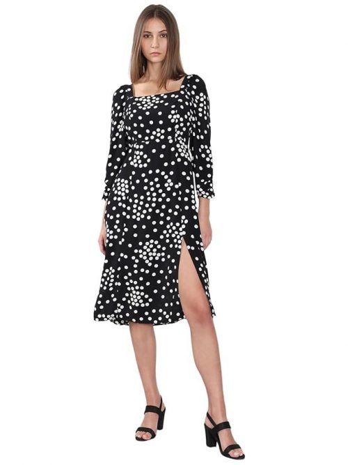 VERO MODA Women's Rayon A-Line Midi Dress