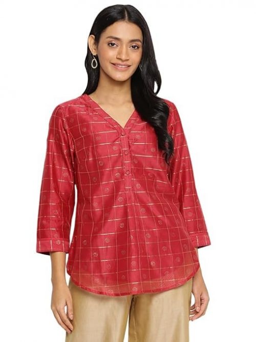 Fabindia Women's Regular Fit Top